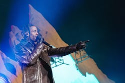 HOUSTON, TEXAS - NOVEMBER 05: Travis Scott performs onstage during the third annual Astroworld Festi...