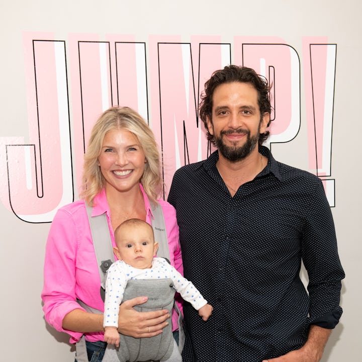 NEW YORK, NEW YORK - AUGUST 27: Amanda Kloots and Nick Cordero attend the Beyond Yoga x Amanda Kloot...