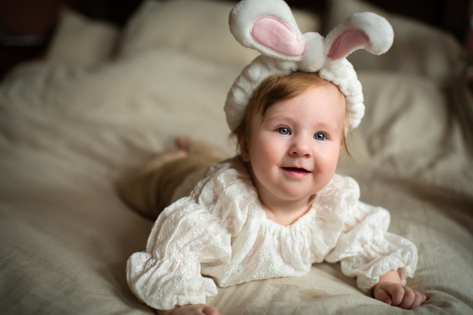 Baby Girl Easter Romper Newborn Vintage Onesie with Bunny Ears Toddler  Dress Sister Matching Outfits Easter Clothes