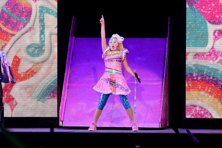 LAS VEGAS, NEVADA - AUGUST 10: Singer and actress JoJo Siwa performs on a stop of her D.R.E.A.M. The...