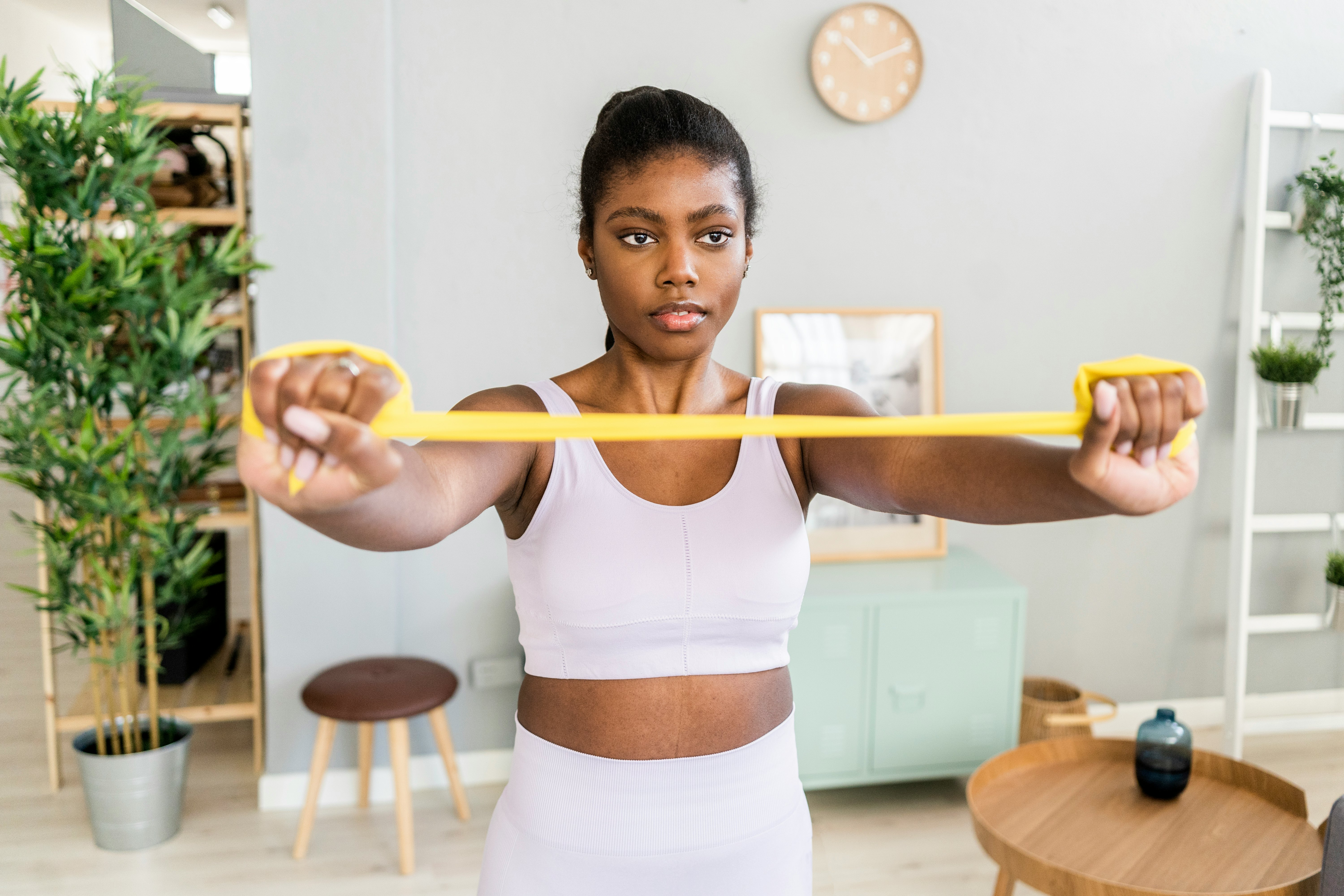 Resistance band shoulder online exercises