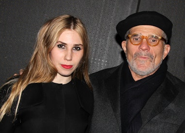 NEW YORK, NY - FEBRUARY 19:  *Exclusive Coverage* Zosia Mamet and father David Mamet attend "Really,...