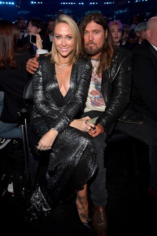 Tish Cyrus and Billy Ray Cyrus are getting divorced. Here they are at the 61st Annual Grammy Awards....