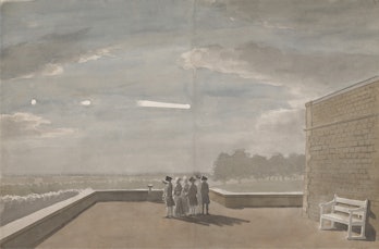The Meteor of August 18, 1783, as seen from the East Angle of the North Terrace, Windsor Castle, Pau...
