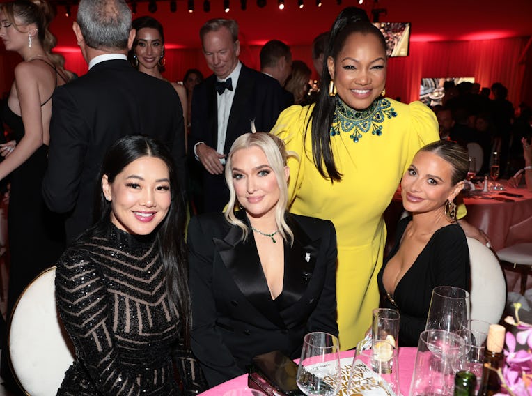 WEST HOLLYWOOD, CALIFORNIA - MARCH 27: (L-R) Crystal Kung, Erika Jayne, Garcelle Beauvais, and Dorit...
