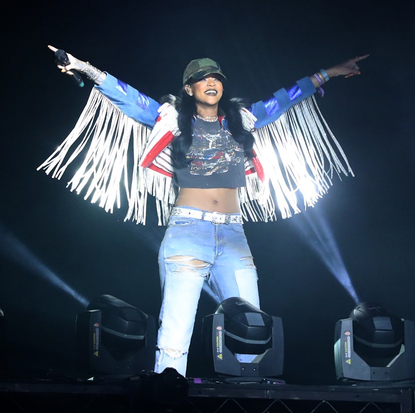 INDIO, CA - APRIL 17:  Singer Rihanna performs on day 3 of the 2016 Coachella Valley Music & Arts Fe...