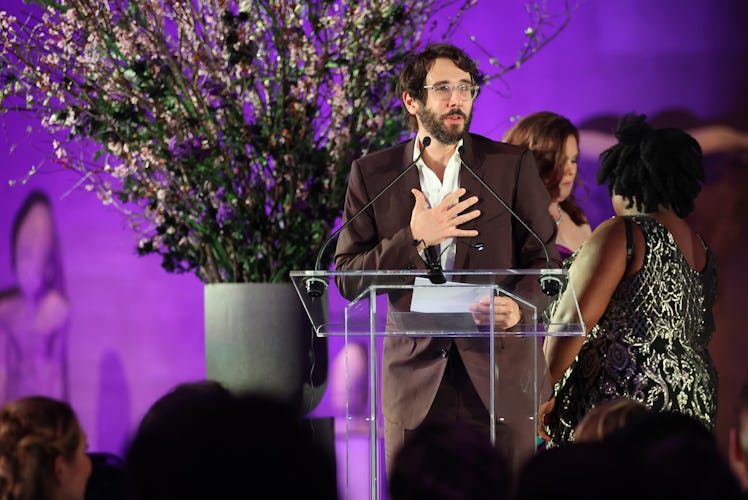 Josh Groban speaks onstage during the 2022 YoungArts New York Gala 