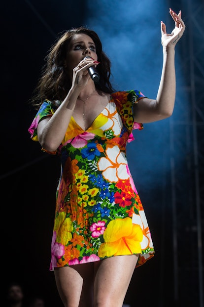 INDIO, CA - APRIL 20:  Singer Lana Del Rey performs at the Coachella valley music and arts festival ...