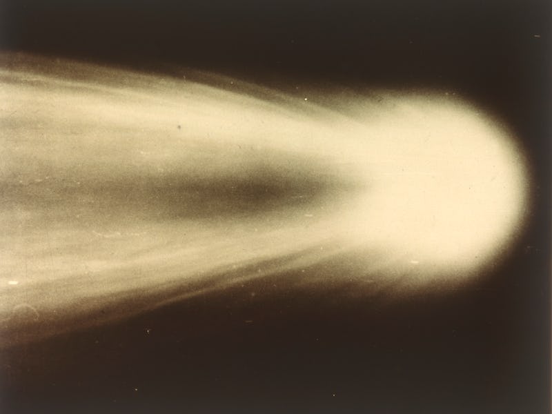 Halley's Comet, 8 May 1910. The head of Halley's Comet as photographed by Dr George Willis Ritchey u...