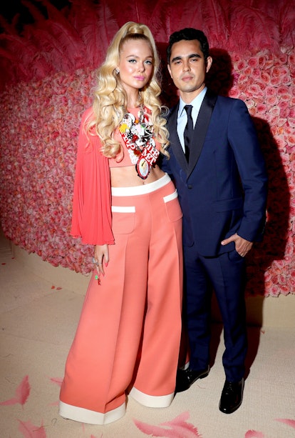 Elle Fanning and Max Minghella attend the 2019 Met Gala Celebrating Camp: Notes on Fashion at Metrop...