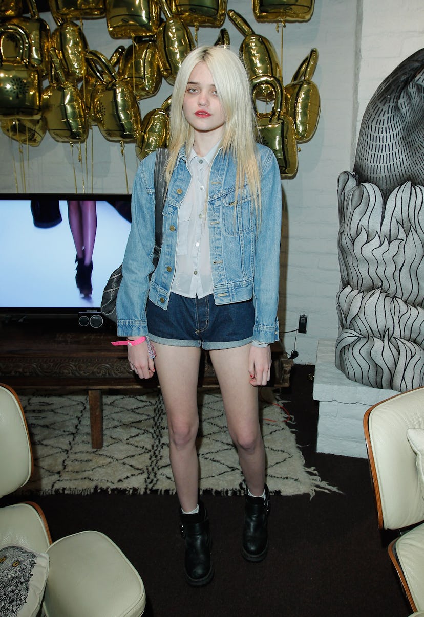 PALM SPRINGS, CA - APRIL 13:  Sky Ferreira attends Mulberry Firepit Party at Coachella at the Parker...