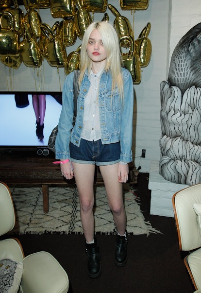 PALM SPRINGS, CA - APRIL 13:  Sky Ferreira attends Mulberry Firepit Party at Coachella at the Parker...