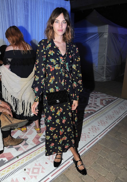BERMUDA DUNES, CA - APRIL 11:  Alexa Chung attends Moet Ice Imperial at Moschino's Late Night hosted...