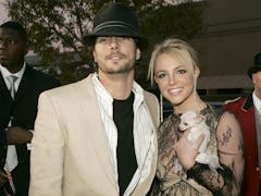 Kevin Federline and Britney Spears during their marriage, years before her third pregnancy announcem...