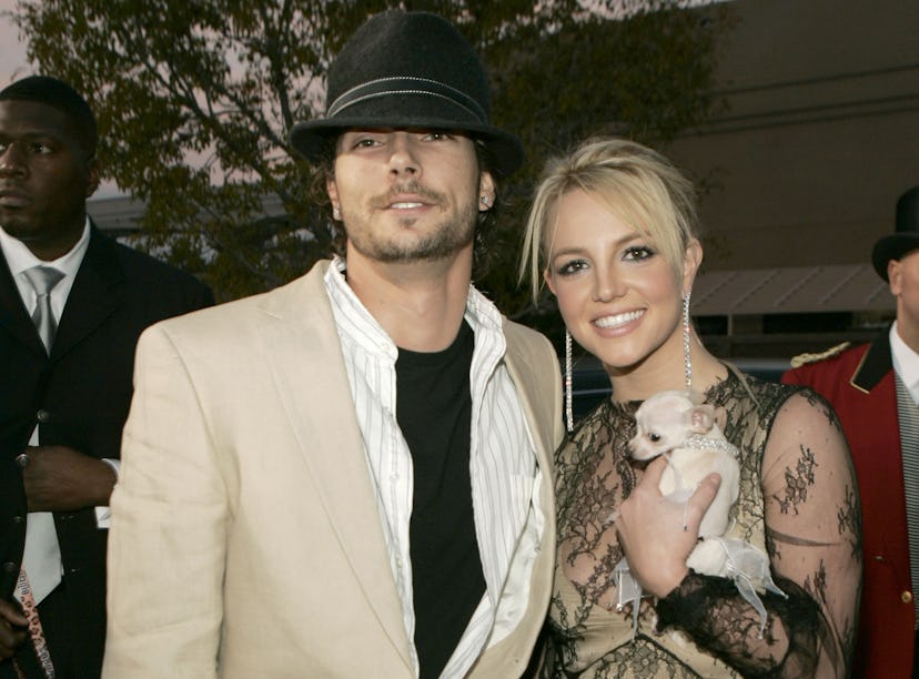 Kevin Federline and Britney Spears during their marriage, years before her third pregnancy announcem...