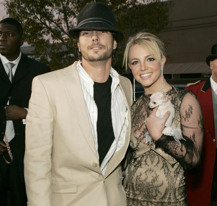Kevin Federline and Britney Spears during their marriage, years before her third pregnancy announcem...