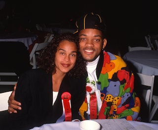 American couple, actors Sheree Zampino and Will Smith attend the 68th annual Hollywood Christmas par...