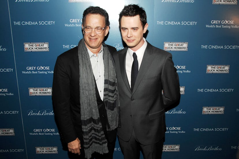 Tom Hanks and his son Colin Hanks attend a screening together in 2009.