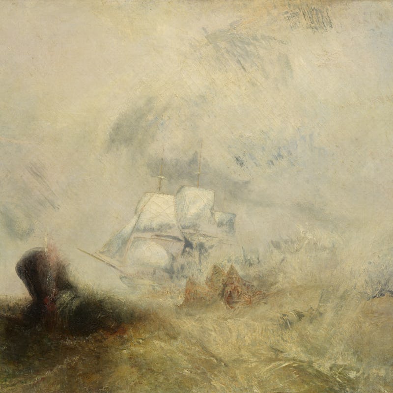 Whalers, circa 1845. Artist JMW Turner. (Photo by Heritage Art/Heritage Images/Getty Images)