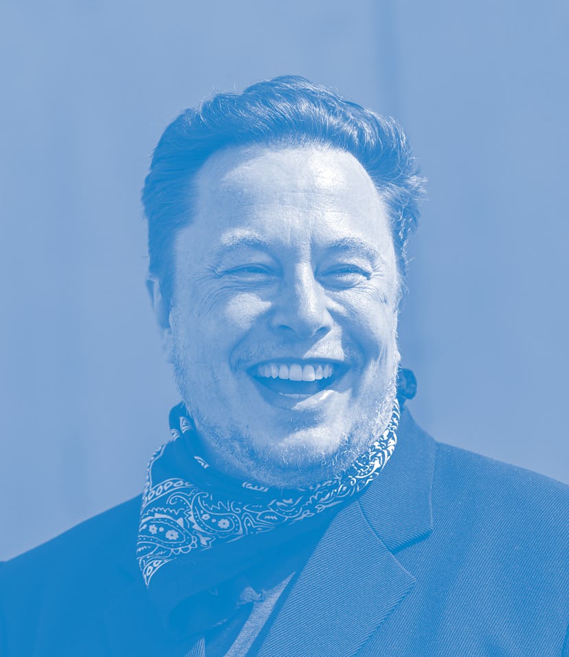 13 August 2021, Brandenburg, Grünheide: Elon Musk, Tesla CEO, stands at a press event on the grounds...