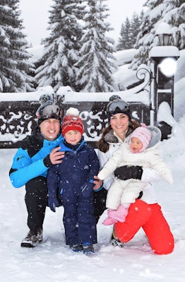 Kate Middleton and Prince William took their kids skiing.