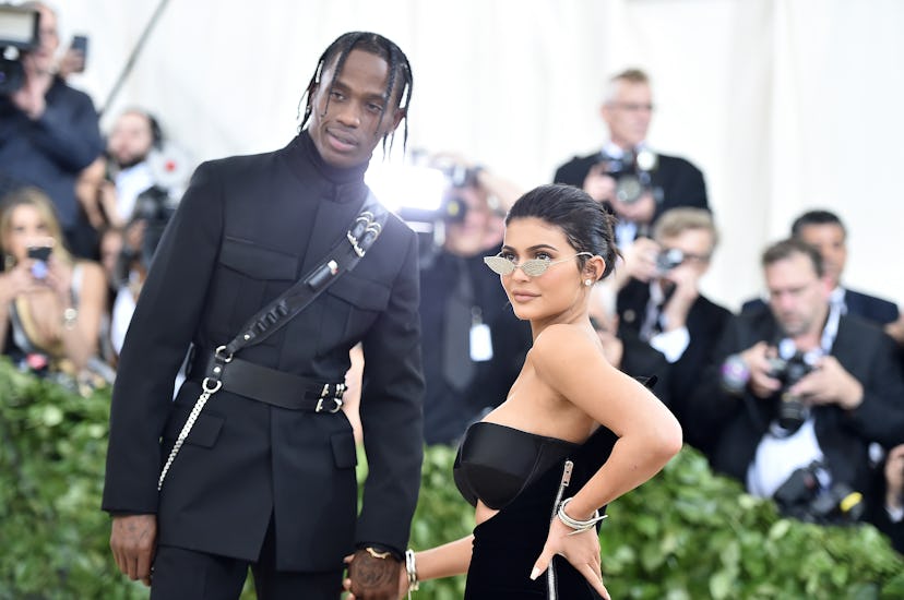 Travis Scott and Kylie Jenner in 2018.