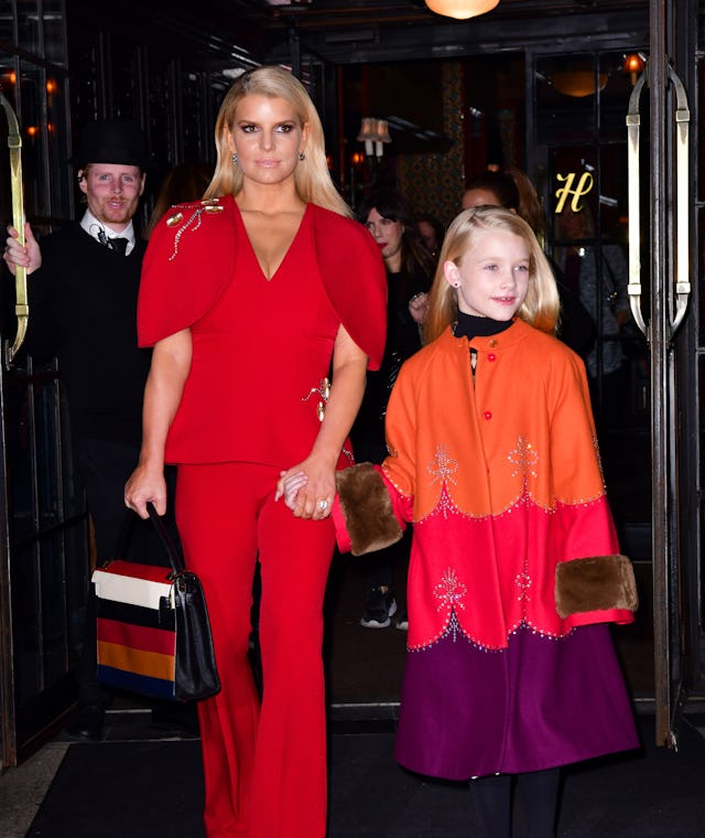 Jessica Simpson and daughter Maxwell Drew Johnson, who Simpson says has taught her about self-love. 