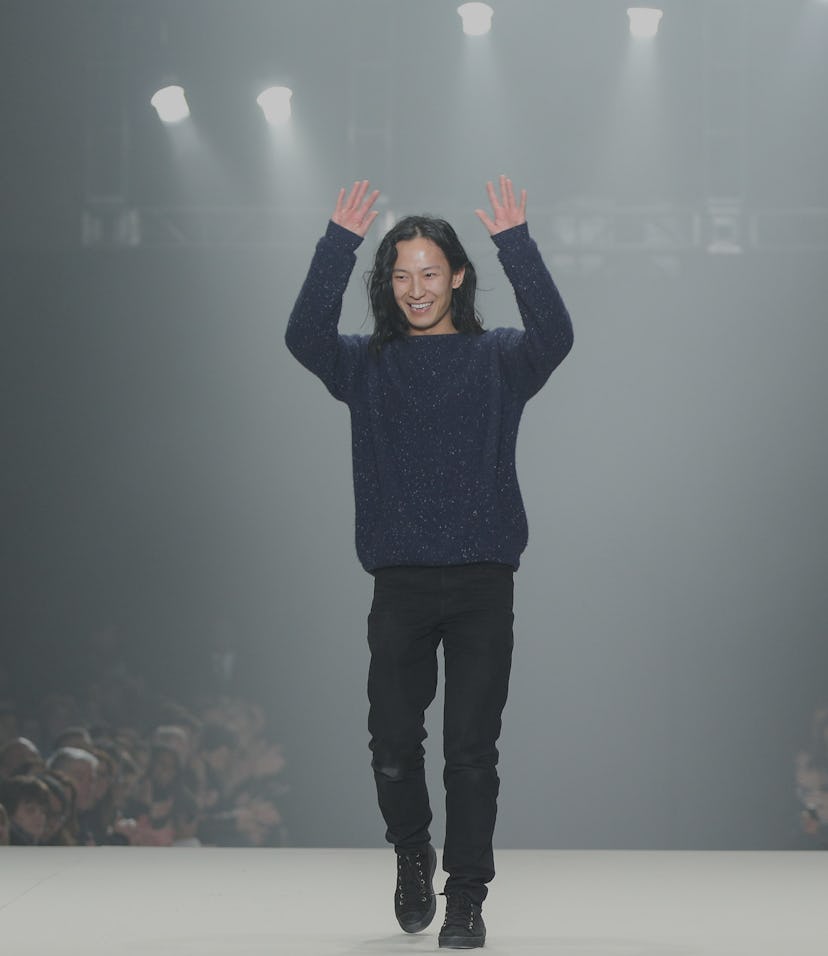 NEW YORK, NY - FEBRUARY 09: Designer Alexander Wang walks the runway after the Alexander Wang Fashi...