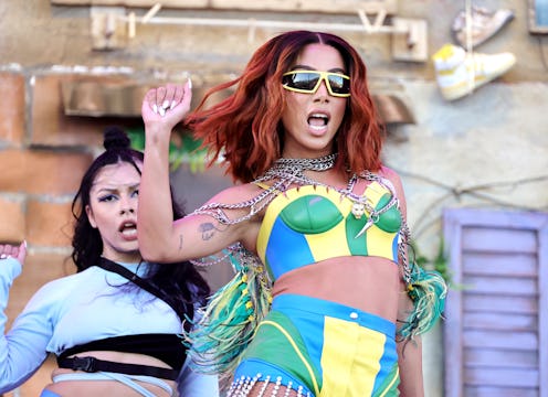 INDIO, CALIFORNIA - APRIL 15: Anitta performs onstage at the Coachella Stage during the 2022 Coachel...