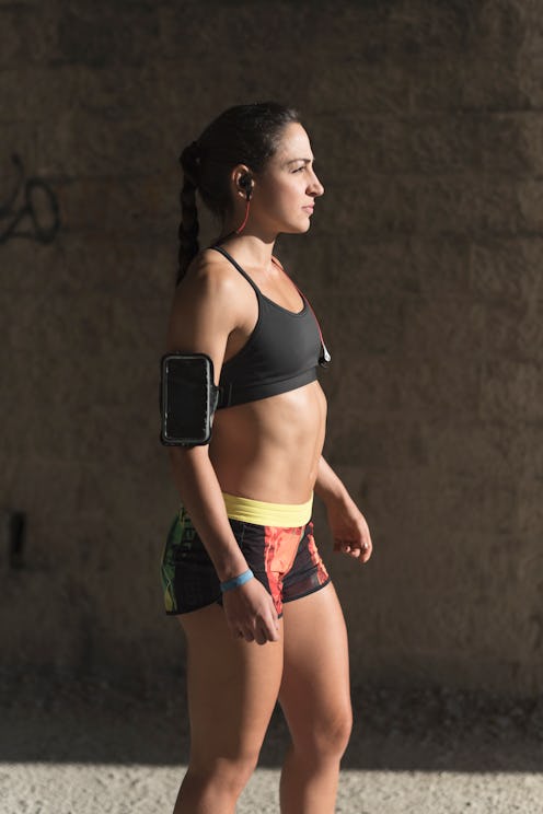 woman training
