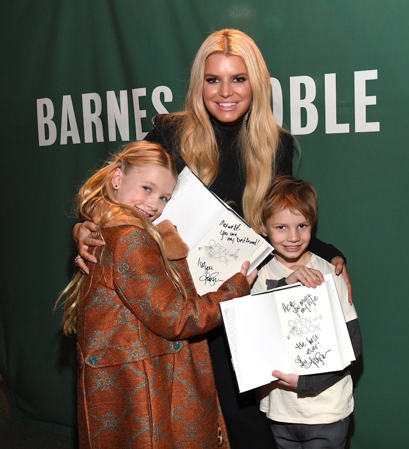 NEW YORK, NEW YORK - FEBRUARY 04:  Jessica Simpson signs copies of her new book "Open Book" for her ...