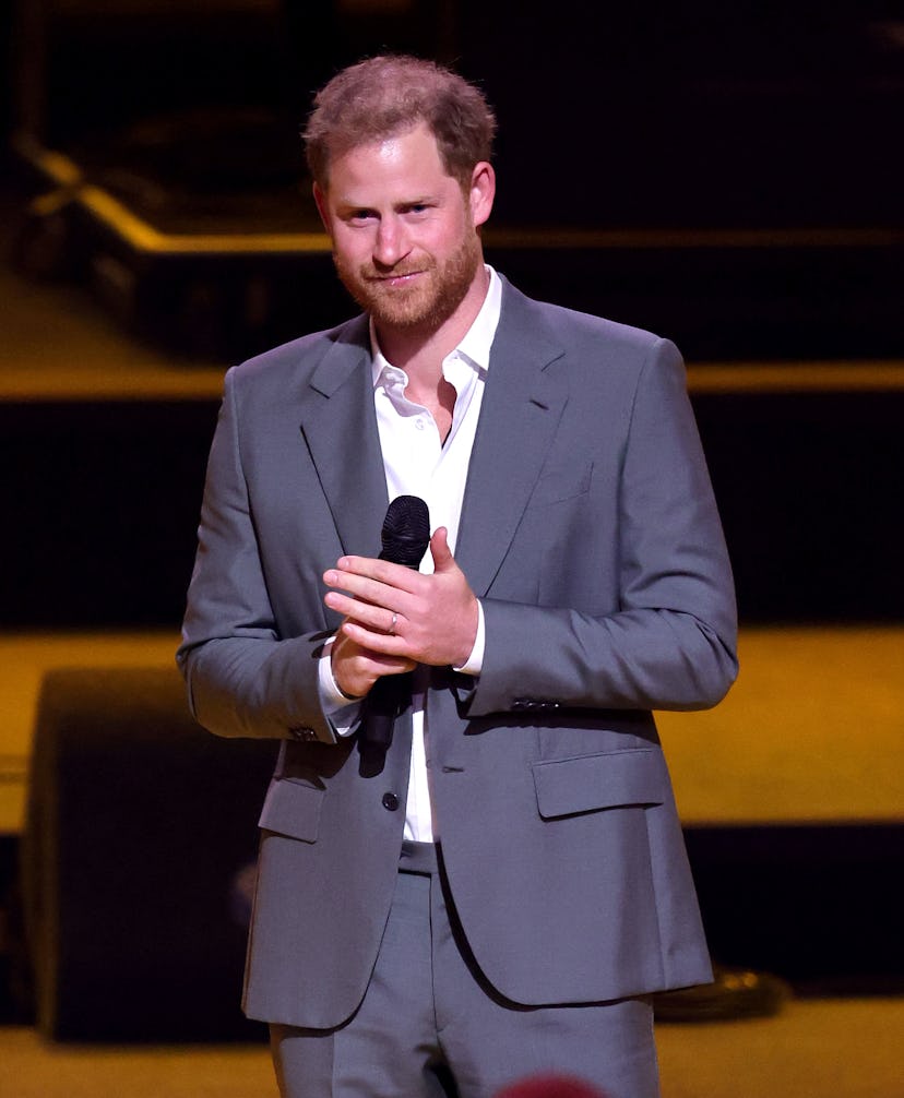 Prince Harry and Meghan Markle discussed Archie at the Invictus Games. Photo via Getty Images