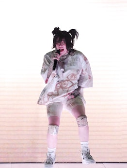 INDIO, CALIFORNIA - APRIL 16: Billie Eilish performs onstage at the Coachella Stage during the 2022 ...