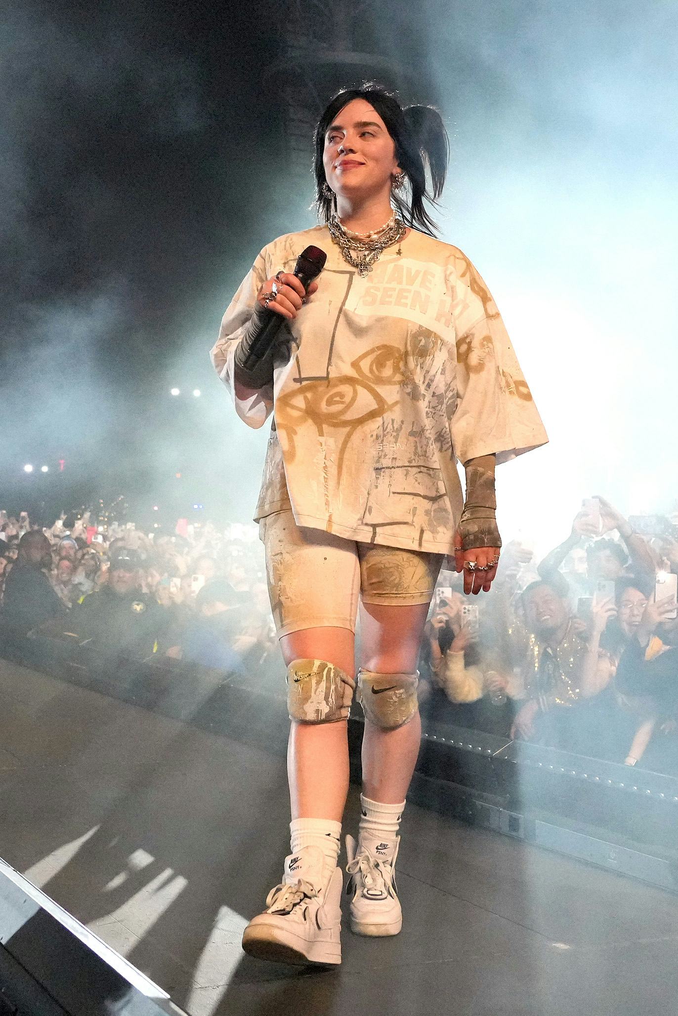 INDIO, CALIFORNIA - APRIL 16: Billie Eilish performs onstage at the Coachella Stage during the 2022 ...