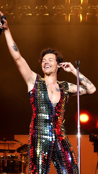 Harry Styles performs onstage at the Coachella 