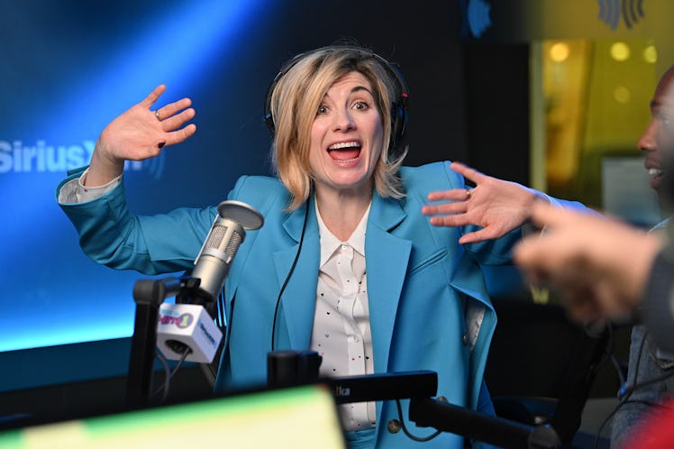 NEW YORK, NEW YORK - JANUARY 06: (EXCLUSIVE COVERAGE) Jodie Whittaker visits SiriusXM Studios on Jan...