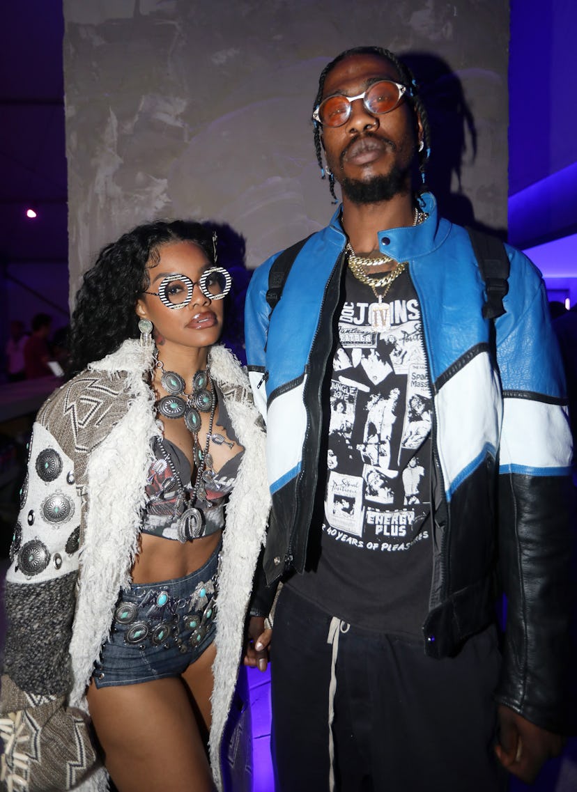 THERMAL, CALIFORNIA - APRIL 16: (L-R) Teyana Taylor and Iman Shumpert attend Levi's And Tequila Don ...