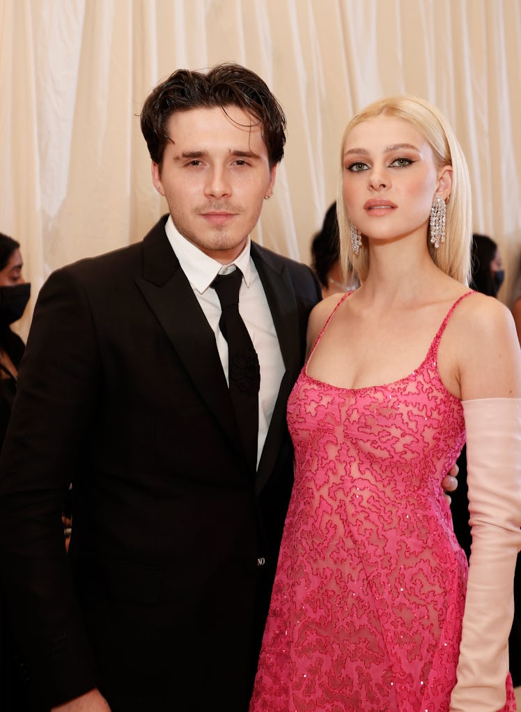 Brooklyn Beckham and Nicola Peltz's relationship timeline includes an engagement and wedding.