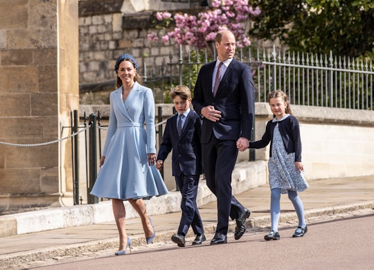 The Royal Family are color-coordinated for Easter Service.