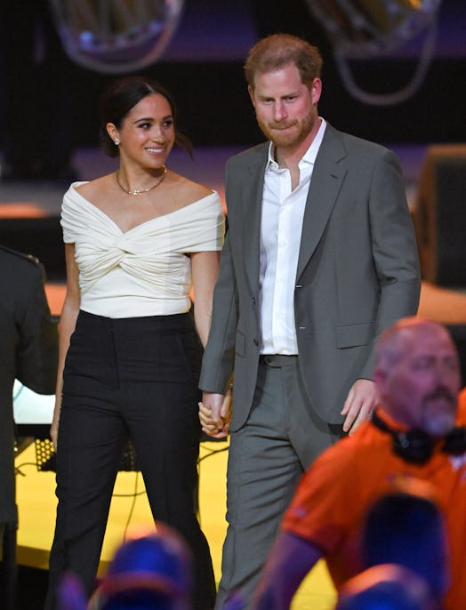 Prince Harry and Meghan Markle attend the Invictus Games opening ceremony in The Hague, Netherlands.