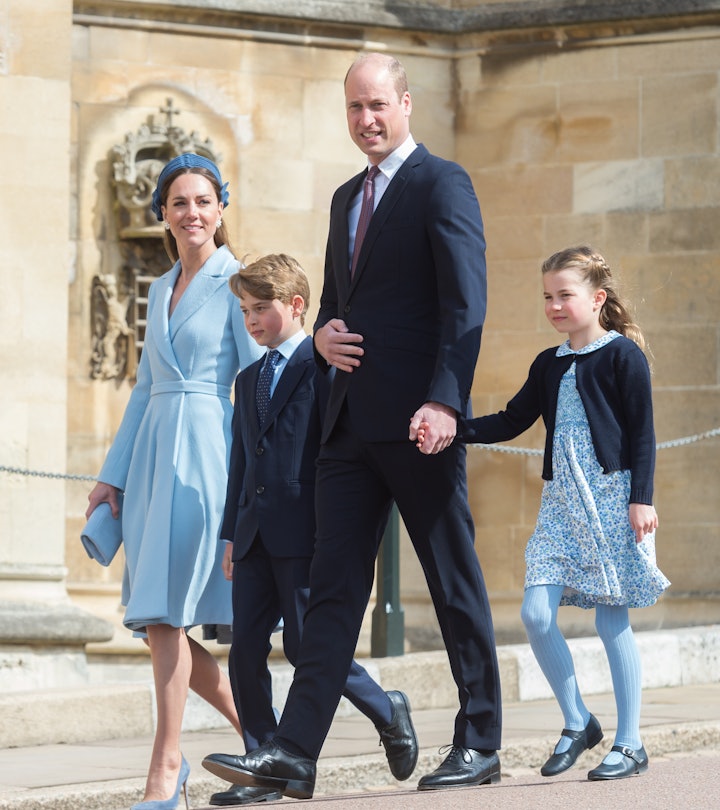 WINDSOR, ENGLAND - APRIL 17: Prince William, Duke of Cambridge, Catherine, Duchess of Cambridge, Pri...