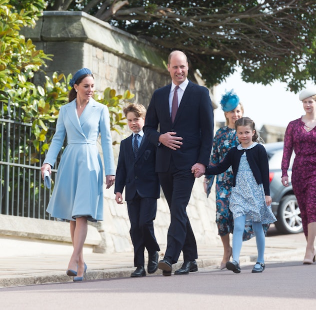 Prince George didn't hold anyone's hand at a recent church outing.