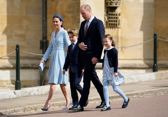 WINDSOR, ENGLAND - APRIL 17: Prince William, Duke of Cambridge, Catherine, Duchess of Cambridge, Pri...