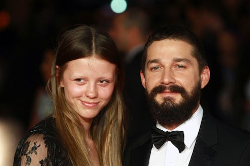 LONDON, UNITED KINGDOM - OCTOBER 19: Mia Goth and Shia LaBeouf attend the 'Fury' Closing Night Gala ...