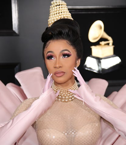 LOS ANGELES, CA - FEBRUARY 10: Cardi B attends the 61st Annual GRAMMY Awards at Staples Center on Fe...