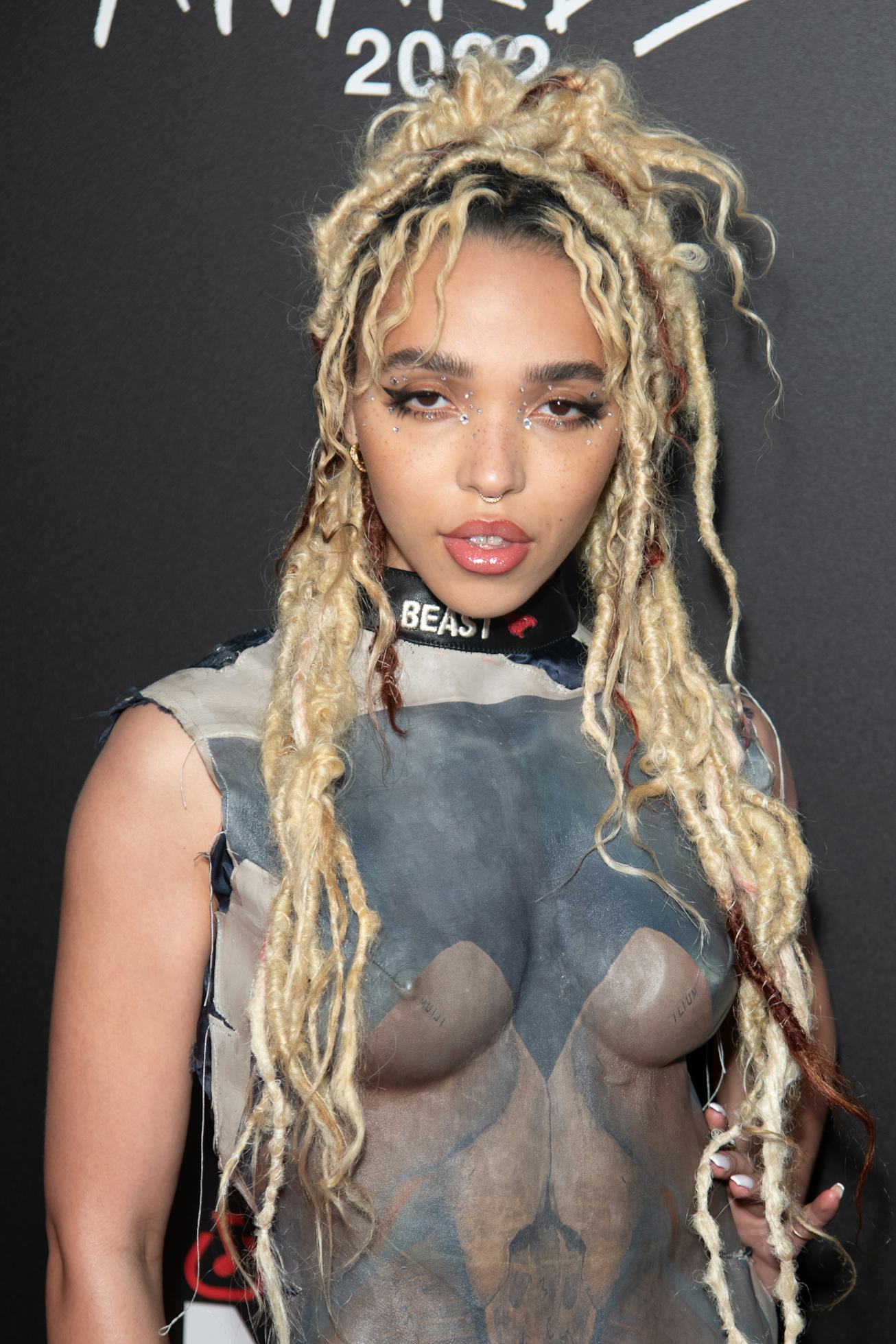 LONDON, ENGLAND - MARCH 02:  FKA Twigs attends the BandLab NME Awards 2022 at O2 Academy Brixton on ...