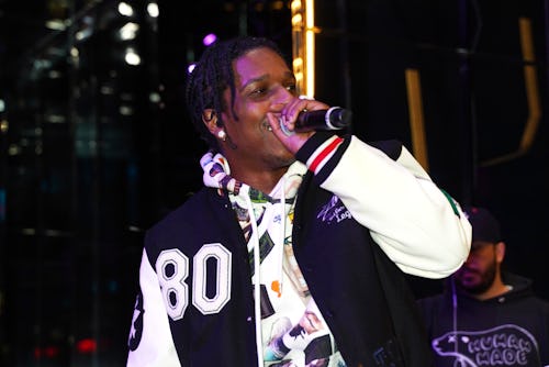 NEW YORK, NEW YORK - MARCH 28: A$AP Rocky performs onstage during the Bilt Rewards x Wells Fargo Lau...