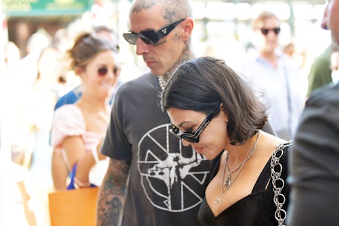 Kourtney Kardashian and Travis Barker in Venice on Aug. 29, 2021 in Venice, Italy.