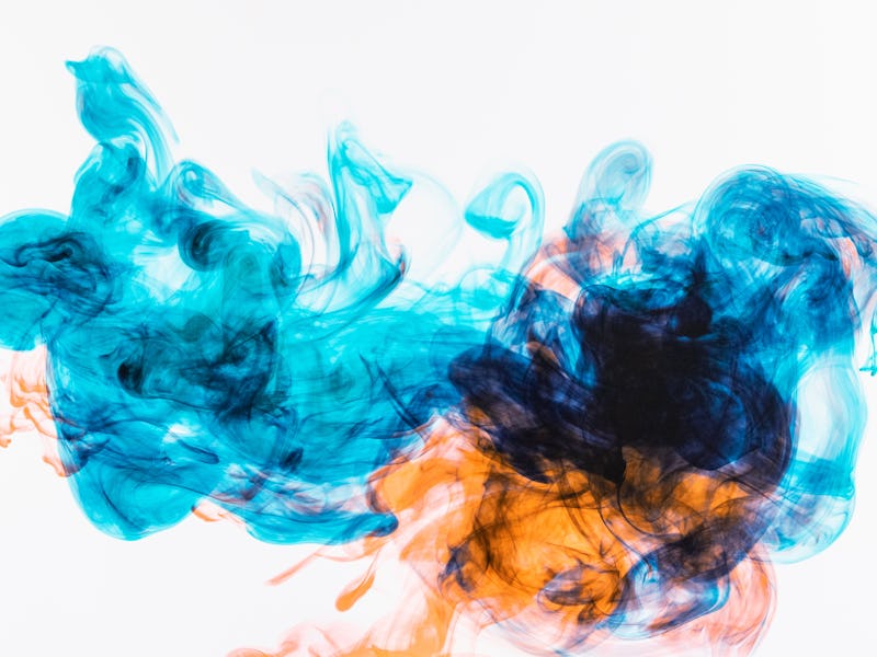inks in water, color abstract explosion