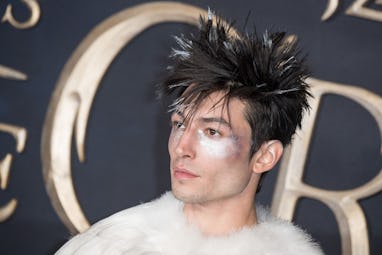 LONDON, ENGLAND - NOVEMBER 13: Ezra Miller attends the UK Premiere of "Fantastic Beasts: The Crimes ...